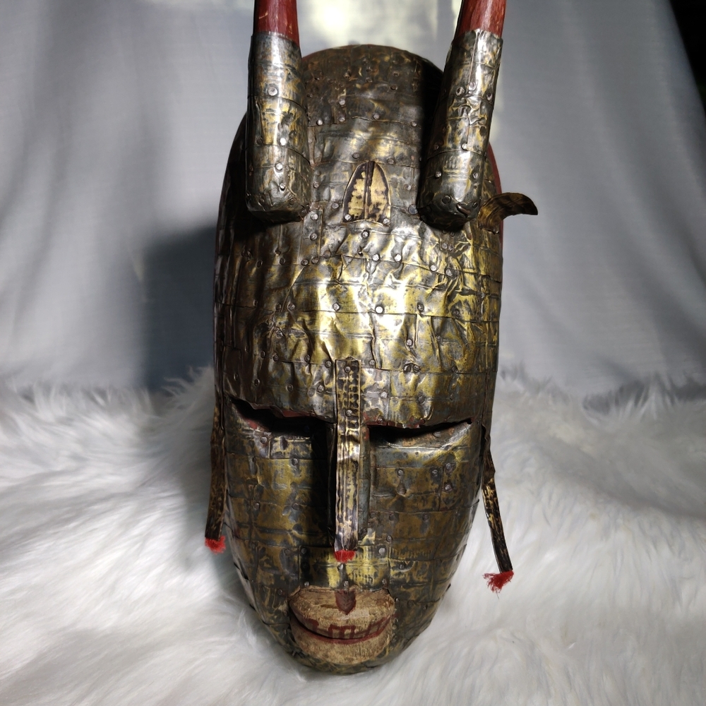 Authentic AFRICAN TRIBAL PASSPORT DAN MASK